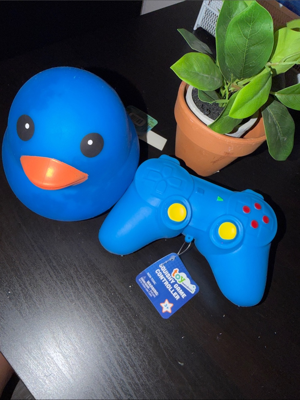 TWO 2 ToyMendous Blue Duck and Game Controller both Jumbo
